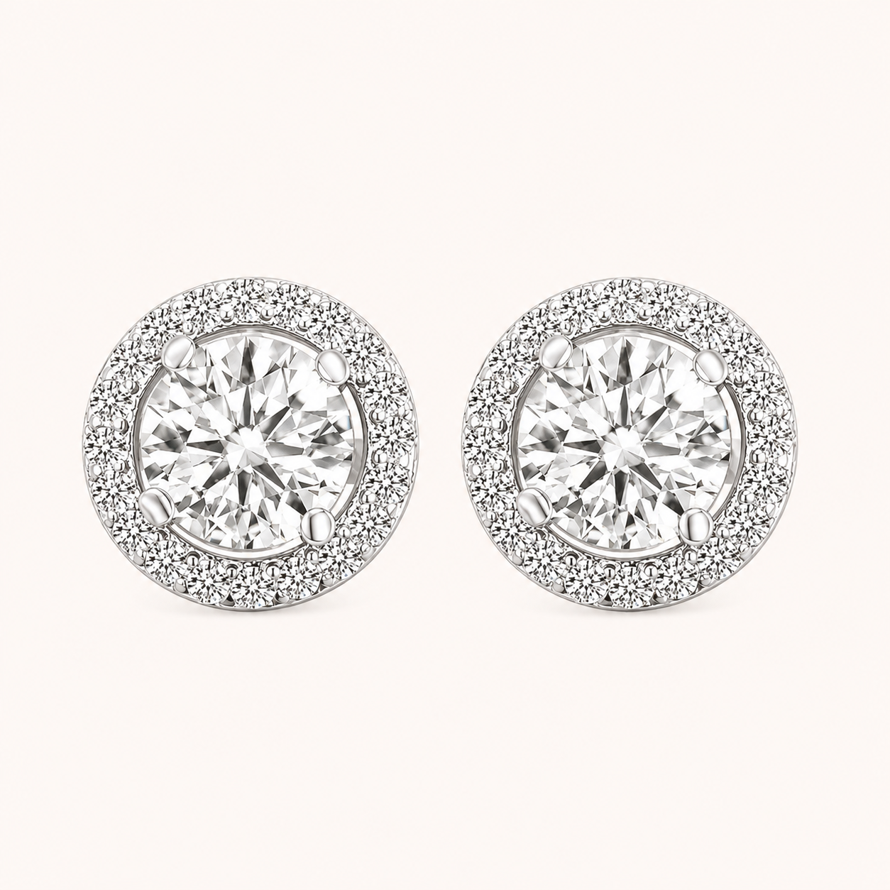 Halo Stud Earrings